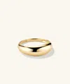 Mejuri Thin Dôme Ring In Yellow