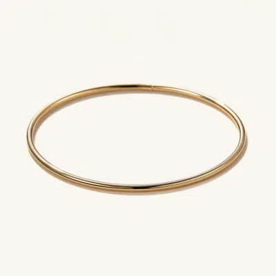 Mejuri Thin Flexi Bangle In Yellow