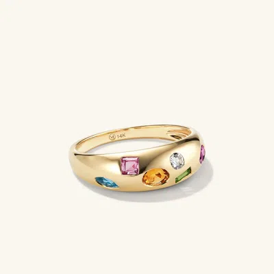 Mejuri Toronto Mosaic Dôme Ring In Multi Color