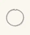 Mejuri Trace Rectangle Chain Bracelet
