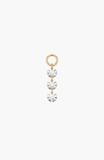 Mejuri Triple Set Lab Grown Diamond Hoop Charm In Gold
