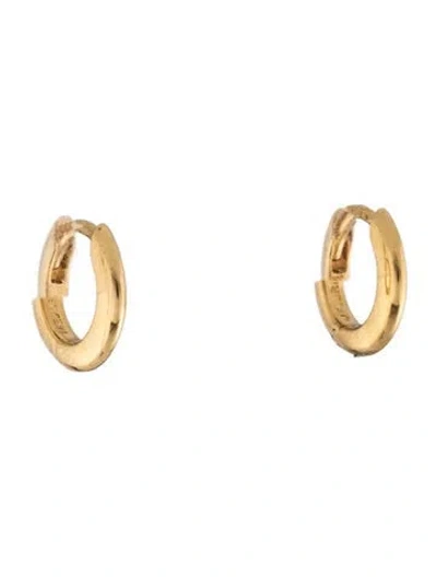 Pre-owned Mejuri Tube Huggie Hoops In Multicolor