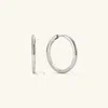 Mejuri Tube Large Hoops Silver In Silver