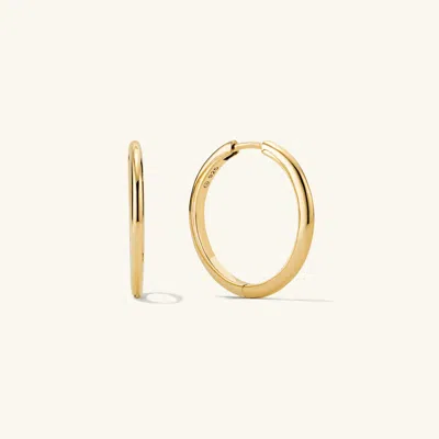 Mejuri Tube Large Hoops In Vermeil