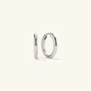 Mejuri Tube Medium Hoops Silver In Silver