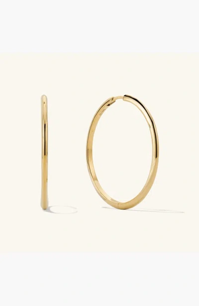 Mejuri Tube Oversized Hoop Earrings In 18k Gold Vermeil