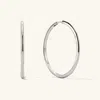 Mejuri Tube Oversized Hoops Silver In Silver