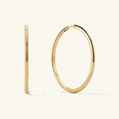 Mejuri Tube Oversized Hoops In Vermeil