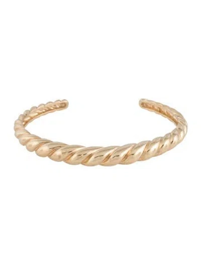 Pre-owned Mejuri Twist Cuff Bracelet, 6.5" In Multi