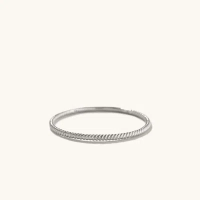 Mejuri Twist Ring In White
