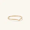 Mejuri Wishbone Ring In Yellow