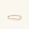 Mejuri Wishbone Ring In Yellow