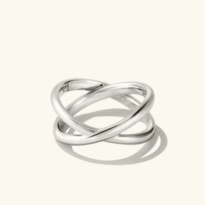 Mejuri X Ring In White