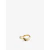 Mejuri Yellow Dome Figure Ring In Gold