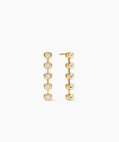Mejuri Zina Tennis Earrings In White