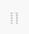 Mejuri Zina Tennis Earrings In White