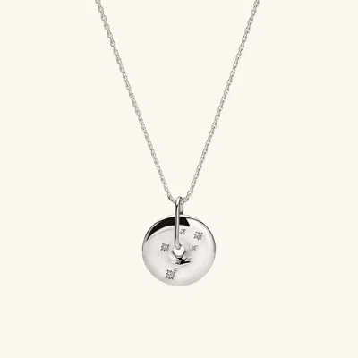 Mejuri Zodiac Pendant Necklace Taurus Silver In Yellow