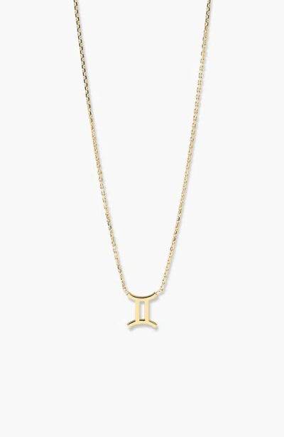 Mejuri Zodiac Sign Necklace In Burgundy