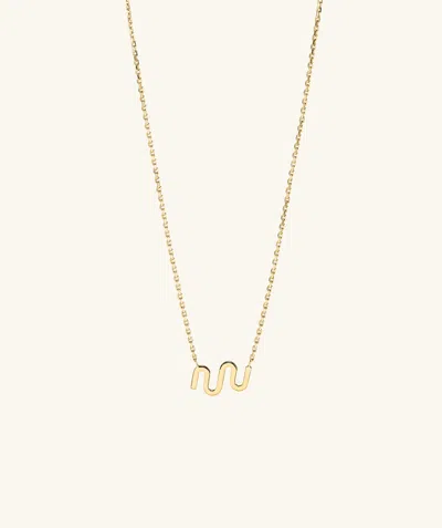 Mejuri Zodiac Sign Necklace Aquarius In Gold