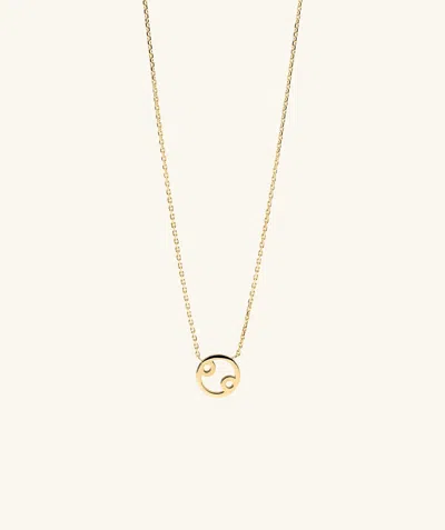 Mejuri Zodiac Sign Necklace Cancer In Gold