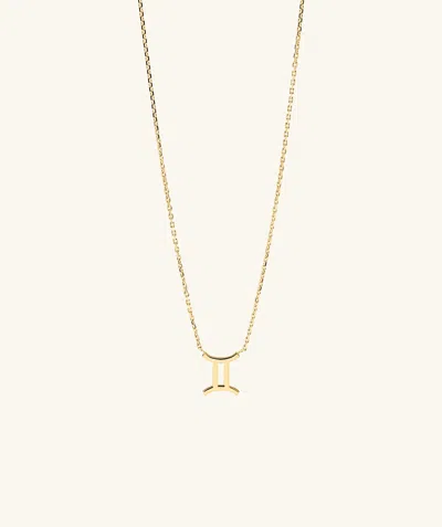 Mejuri Zodiac Sign Necklace Gemini In Gold