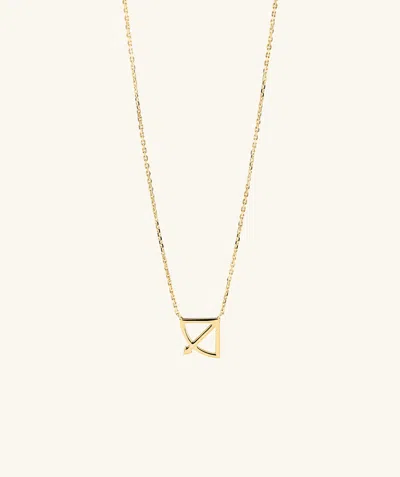 Mejuri Zodiac Sign Necklace Sagitarius In Gold