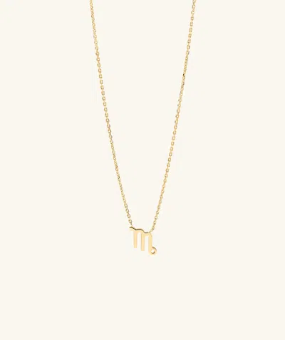 Mejuri Zodiac Sign Necklace Virgo In Gold