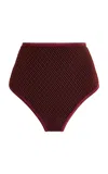 Mel Usine Brigitte Fishnet Brief In Red