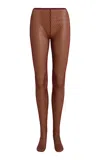 Mel Usine Eloise Fishnet Legging In Red