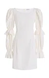 Mel Usine Ferrat Mini Cotton-poplin Dress In White
