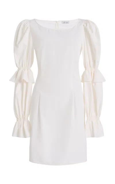 Mel Usine Ferrat Mini Cotton-poplin Dress In White