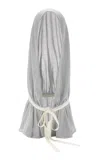 Mel Usine Jeanne Chainmail Knit Hood In Silver