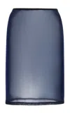 Mel Usine Louise Jersey Pencil Skirt In Blue