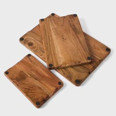 Mela Artisans Acacia Wood Cutting Board In Brown