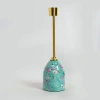 Mela Artisans Aqua Flora Tapered Candleholders In Blue