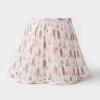 Mela Artisans Blokette Pattern Lamp Shades In White