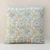 Mela Artisans Bloom Blockprint Pillow In Blue
