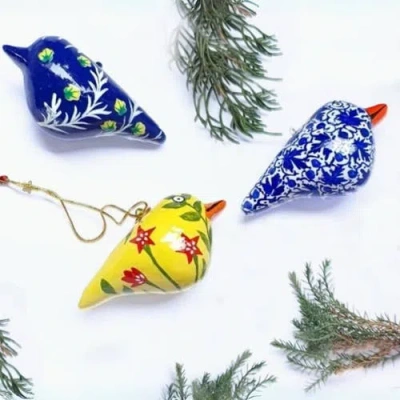 Mela Artisans Christmas Tree Ornaments In Multi