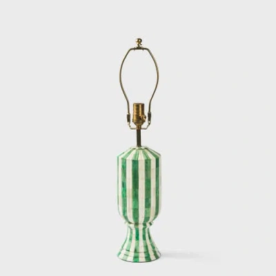Mela Artisans Eterna Bone Inlay Lamp In Green