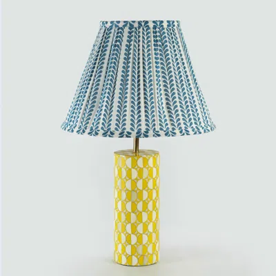 Mela Artisans Geo Inlay Sunny Table Lamp In Multi
