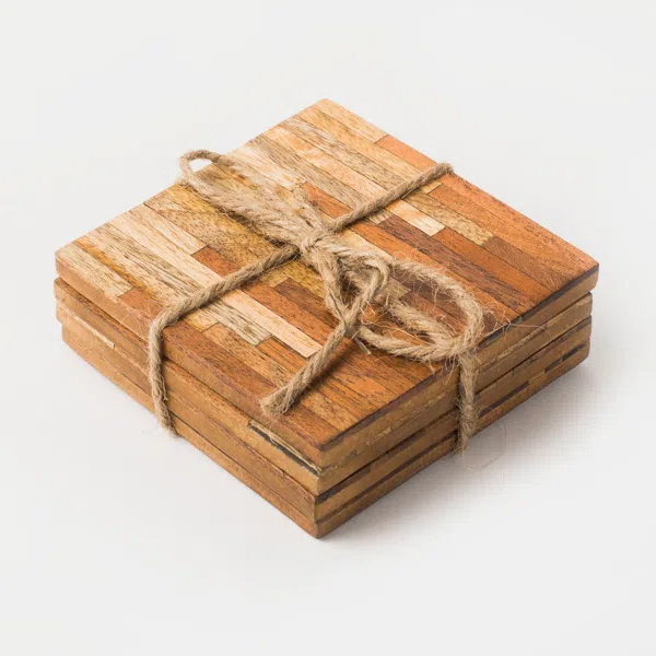 Mela Artisans Marquewood Coasters - Thumbnail 4