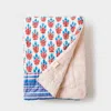 Mela Artisans Meadow Throw Blanket In Blue