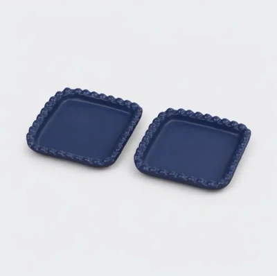 Mela Artisans Raatriti Handcrafted Trinket Tray Gift Box Set In Blue