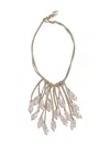 Mela Suede-strap Necklace In Neutral