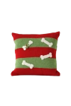 Melange Collection 10 " Dog Bone Pillow In Red