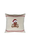 Melange Collection 10" Gingerbread Man Pillow In Ivory