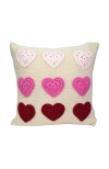 Melange Collection 10" Valentine Heart Pillow In Multi