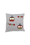 Melange Collection 12" Gondola Pillow In Grey