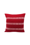 Melange Collection 12" Nordic Stripe Pillow In Red