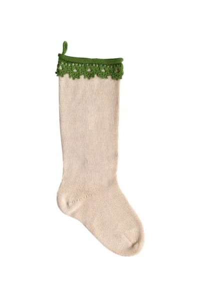 Melange Collection Boho Stocking In Ivory